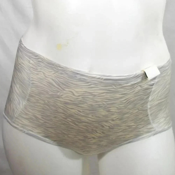 Vanity Fair 75345 Beauty Back‎ Full Cover UW Bra Panty SET 34D/MEDIUM Gray Zebra - Picture 8 of 11